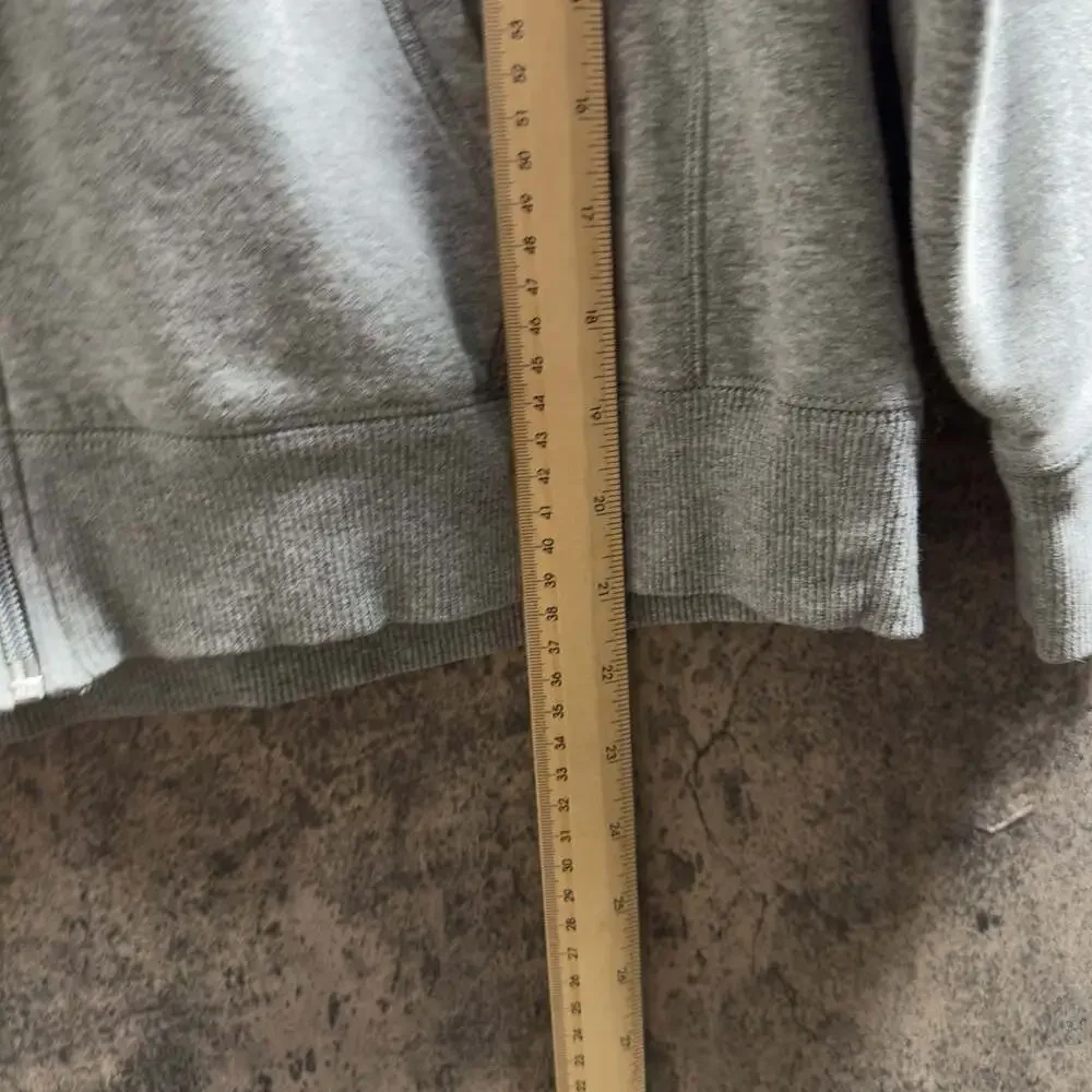 Nike Spellout Zip-Up Hoodie, Grey, Kids Size L